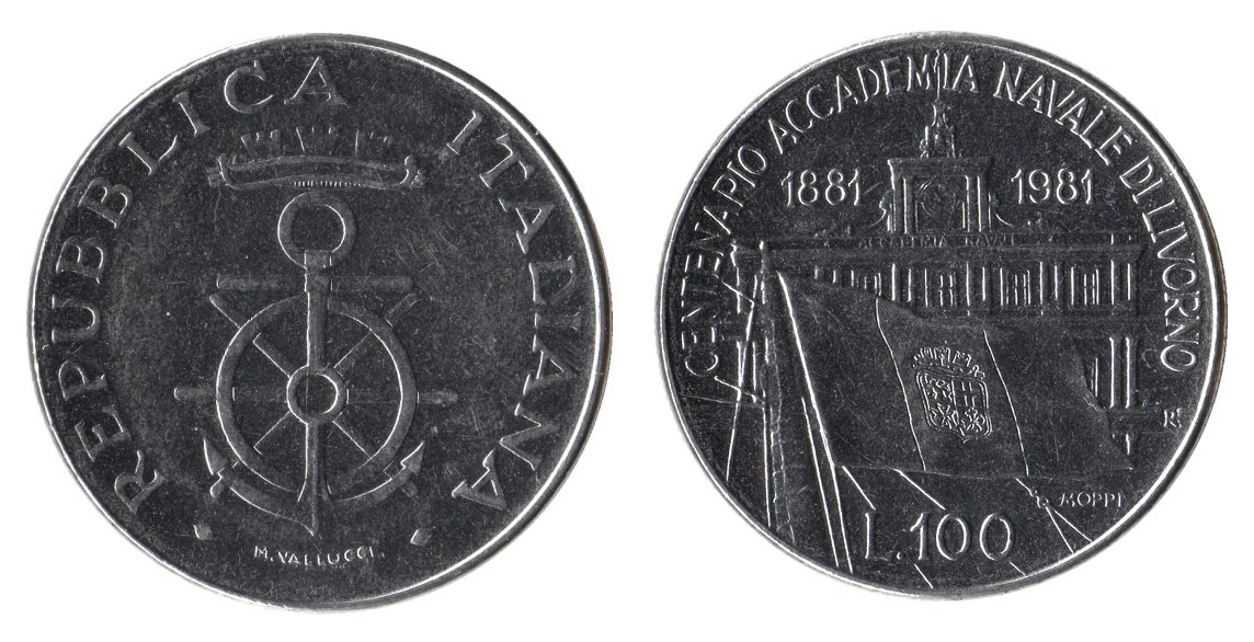 monete 100 lire 1981 livorno