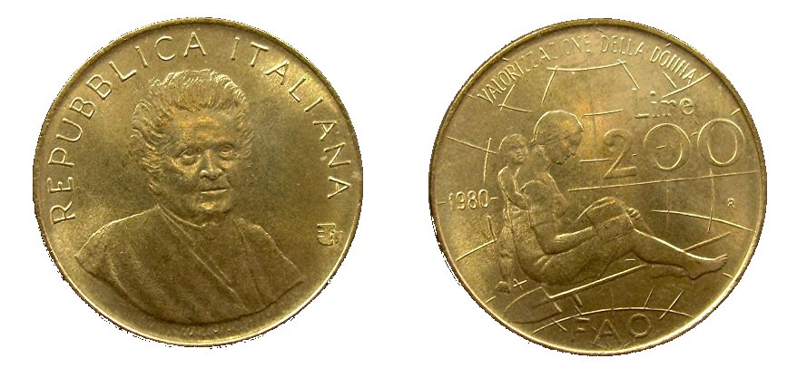 monete 200 lire 1980 fao