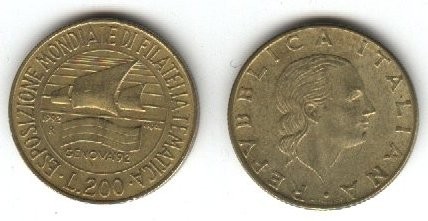 monete 200lire1992filatelia