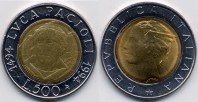 monete 500lire1994_luca_pacioli_96
