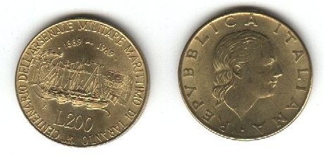 monete 200lire1989taranto